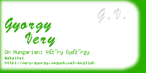 gyorgy very business card